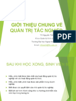 Giới Thiệu Chung Về Quản Trị Tác Nghiệp: TS Nguyễn Thế Anh Khoa Quản trị Kinh doanh Trường Đại học Ngoại thương Email