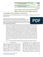 Floristic Diversity and Carbon Stock in The Agrosystem of Persea Americana Mill (Lauraceae) in The High Guinean Savannahs of The Adamawa Cameroon