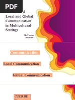 PCOM Lesson 4 Local and Global Communication in Multicultural Settings