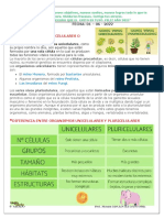 SERES PLURICELULARES Y UNICELULARES. 6to Grado