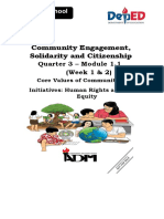 Community Engagement, Solidarity and Citizenship: Senior High School