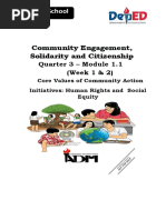 Community Engagement, Solidarity and Citizenship: Senior High School