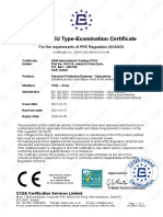 Module B EU Type-Examination Certificate: For The Requirements of PPE Regulation 2016/425