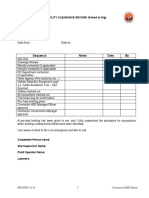 Sequence Notes Date By: Utility Clearance Record (Permit To Dig)