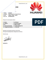 SURAT TUGAS PROMOTER HUAWEI Arif Mangdu