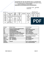 III-I IT Time Table Final