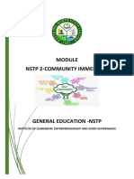NSTP 2-Community Immersion: Institute of Leadership, Entrepreneurship and Good Governance