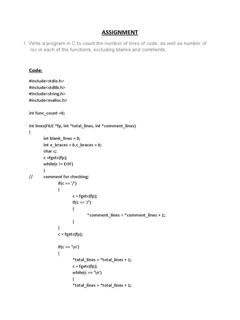 Assignment: Code | PDF | Computer Programming | Information Age