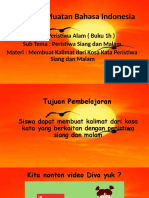 PPT  MEMBUAT KALIMAT DARI KOSAKATA SIANG DAN MALAM