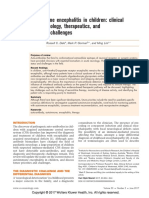 Autoimmune Encephalitis in Children: Clinical Phenomenology, Therapeutics, and Emerging Challenges