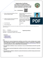 Registration Certificate Government of Andhra Pradesh