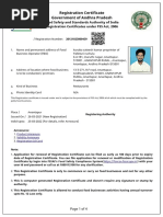 Registration Certificate Government of Andhra Pradesh