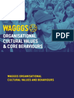 Organisational Cultural Values & Core Behaviours