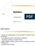 Stylistics 1 Introduction