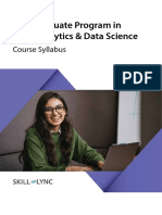Post Graduate Program in Data Analytics and Data Science