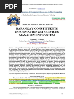 Barangay Constituents Information and Services Management System