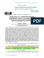Barangay Constituents Information and Services Management System
