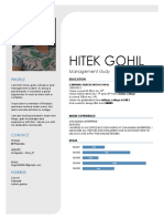 Hitek Gohil: Management Study