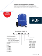 MTZ64 4 VE B HM: MT/MTZ - Medium/High Temperature Reciprocating Compressors