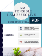 IAM Responsible, I Am Effective: Homeroom Guidance 7