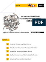 Metode Harga Pokok Pesanan - Week 3