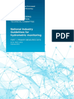 National Industry Guidelines For Hydrometric Monitoring Part 1, Preliminary Measured Data