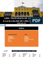 Lima Propuestas de Candidatos Municipales Ene 2022
