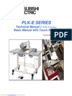 Plk-E Series: Technical Manual 2 Basic Manual With Touch Screen