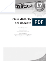 Matemática 4º Medio-Guía Didáctica Del Docente