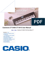 Casiotone CT s400 CT s410 Manual