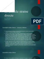 Investitiile Straine Directe