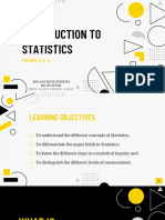 Module 1 Introduction To Statistics101