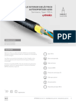 77 Cable Exterior Dieléctrico ADSS Span 100m Semiseco