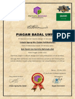 Piagam Badal - BPK Rosim - Ust Agung