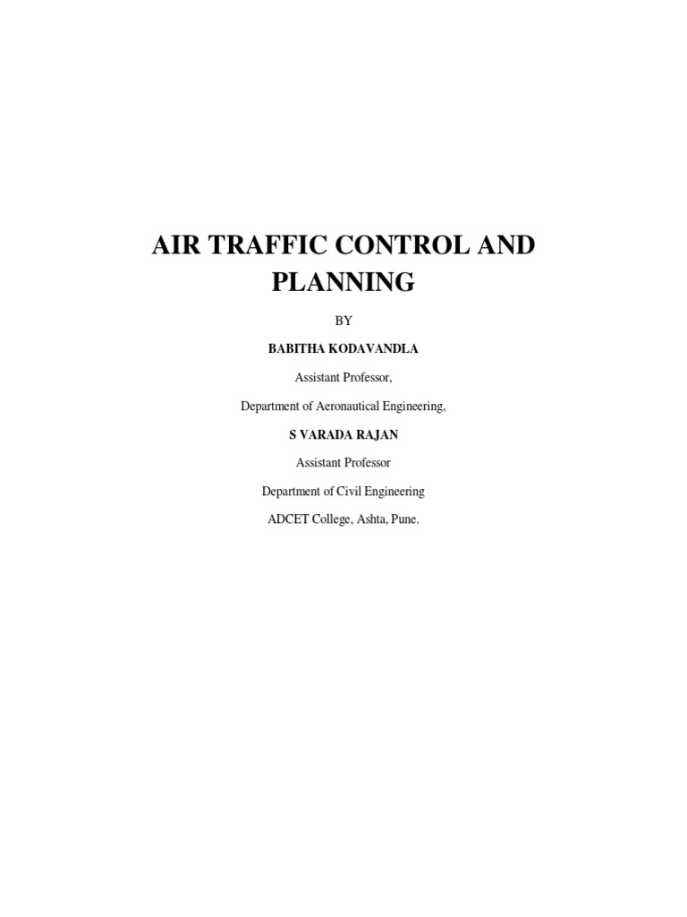 Air Traffic Control Overview and Planning | PDF | Instrument Flight ...
