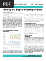 Analog vs. Digital Filtering of Data: ECE Senior Capstone Project