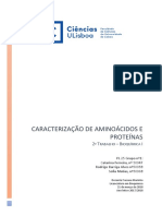 Caracterização de Aminoácidos e Proteínas