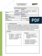 Programa Seminario I - Ingeniería Vial