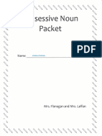 Possessive Nouns Packet