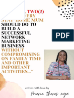 ""Finally, Things Every Stay-Home Mum: Should Do To Build A Successful Network Marketing Business
