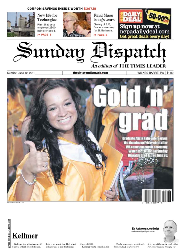 The Pittston Dispatch 06-12-2011 | PDF | Wilkes Barre | Mobile Marketing
