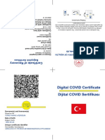 Digital COVID Certificate Dijital COVID Sertifikası: Surname(s) and Forename(s)
