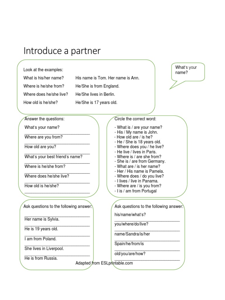 Task 3 With Partner | PDF | Foreign Language Studies | Lifestyle