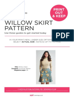 Willow Skirt Pattern: Print OUT & Keep