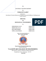 Exhaust Gases Industrial Training Report