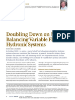 ASHRAE Journal - Doubling-Down On NOT Balancing Variable Flow Hydronic Systems