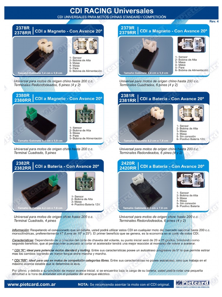CDI Universales R y RR | PDF