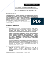 Oración Cáritas Octubre 2017 en Tus Manos Contra La Pobreza