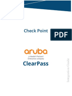 HPE - A00091074en - Us - ClearPass Check Point Integration Guide