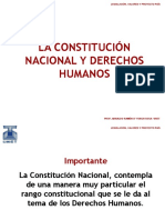 Constitución Nacional y Derechos Humanos